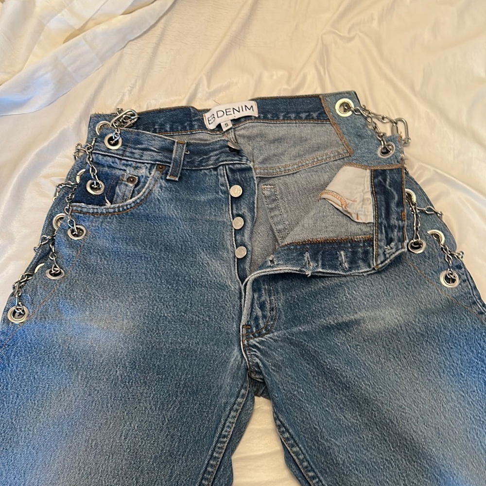 EB denim chained high waisted Levi’s